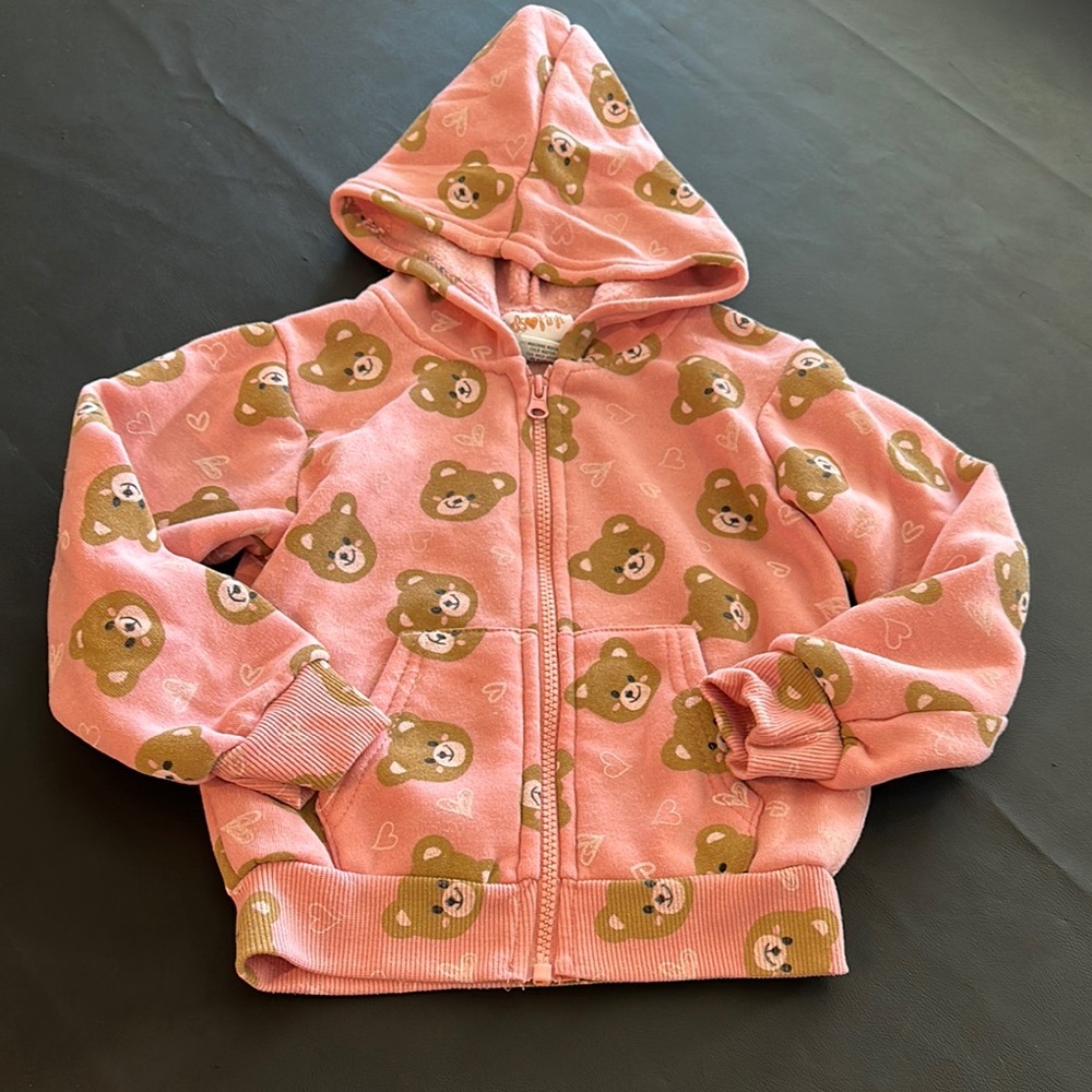 Adorable Pink Bear Hoodie for Kids